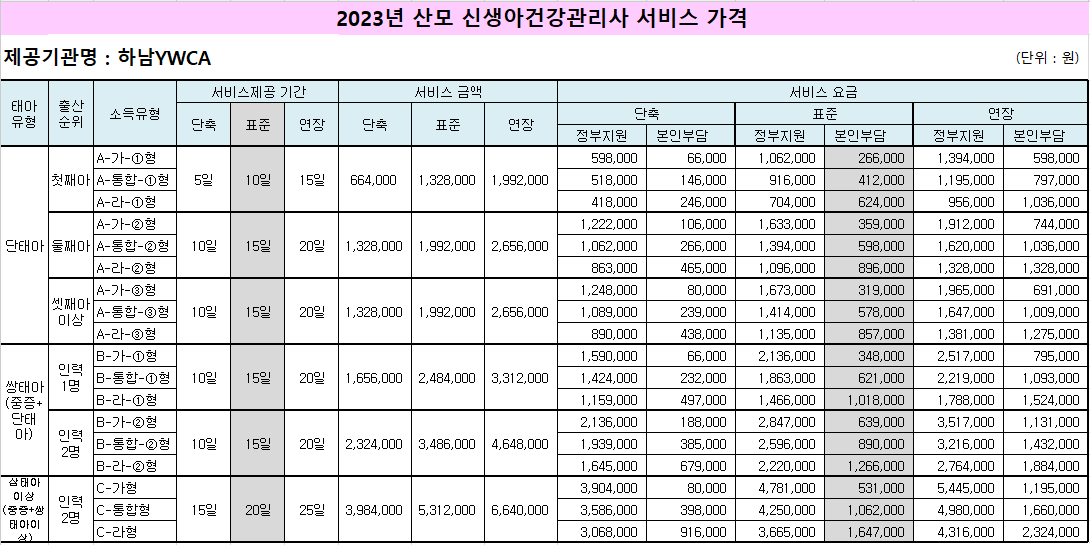 요금 안내